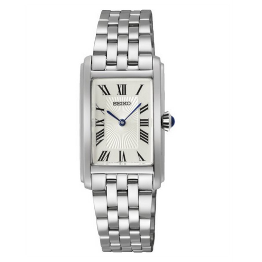 RELÓGIO SEIKO LADIES QUARTZO 2P RETANGULAR PRATEADO