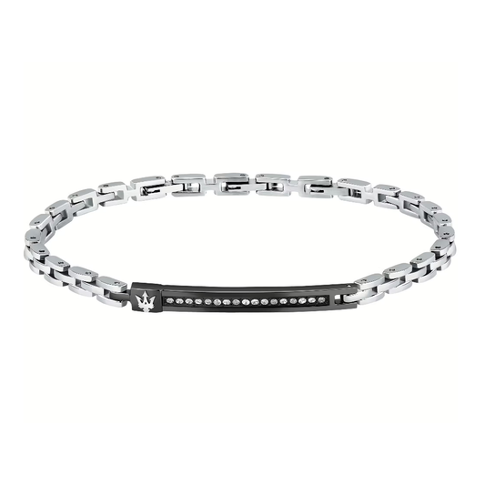 PULSEIRA MASERATI EM AÇO COM ZIRCÓNIA "JM424AVD58"