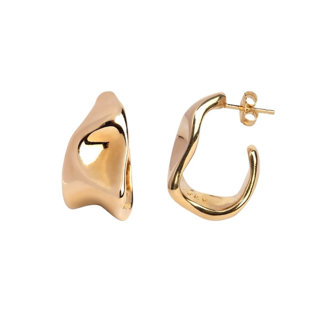 ARGOLAS VIDAL & VIDAL EM BRONZE BANHADO A OURO 18 KT