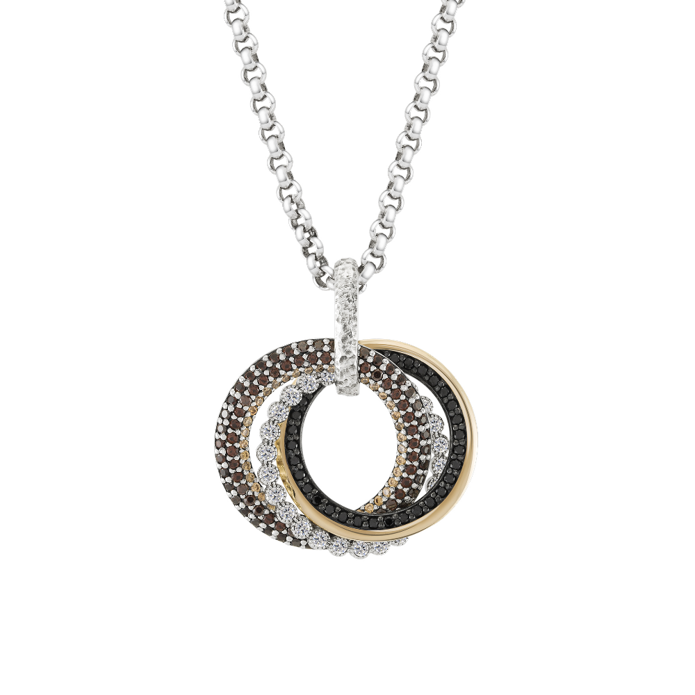 PENDENTE TASHI NEW YORK EM PRATA 925% E OURO 375
