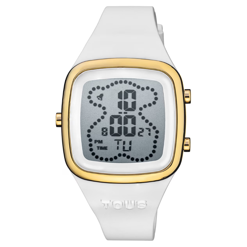 RELÓGIO TOUS B-TIME SILICONE BRANCO