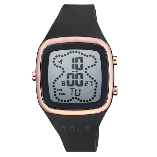 RELÓGIO TOUS B-TIME SILICONE PRETO