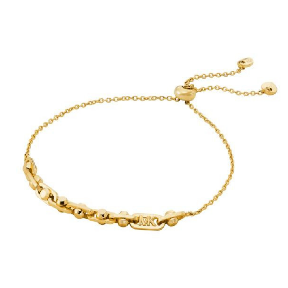 PULSEIRA MICHAEL KORS EM PRATA 925% PLAQUEADA A OURO DE 14K
