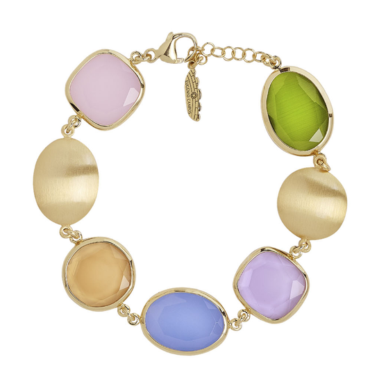 PULSEIRA EUGÉNIO CAMPOS EM PRATA 925% DOURADA