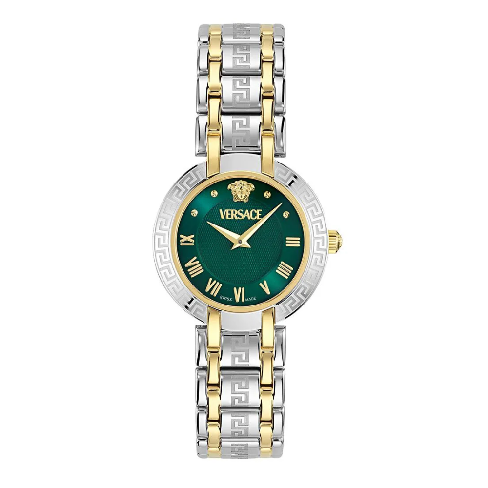 RELÓGIO VERSACE ANTLIA BICOLOR MOSTRADOR VERDE