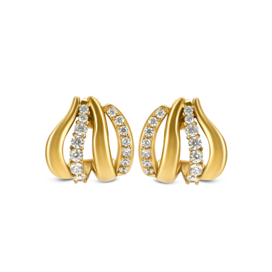 BRINCOS ONE SENHORA REFINED GOLD
