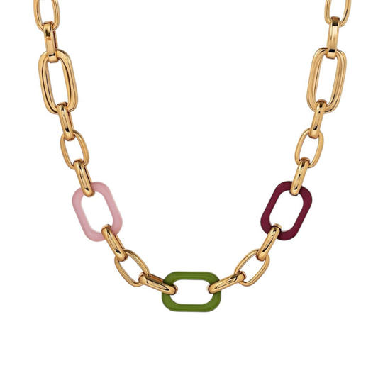 COLAR VIDAL & VIDAL EM BRONZE BANHADO A OURO 18 KT