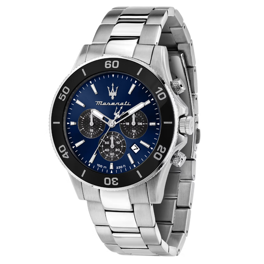 RELÓGIO MASERATI COMPETIZIONE MOSTRADOR AZUL 43 MM "R8873600009"