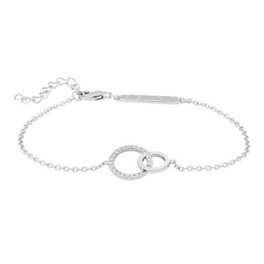 PULSEIRA UNIKE CLASSY & CHIC TOGETHER EM PRATA 925% COM ZIRCÓNIAS "UK.PU.1204.0041"