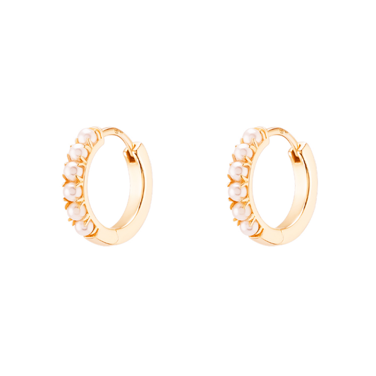 ARGOLAS UNIKE MIA ROSE PEARLS EM PRATA 925% DOURADA "UK.AR.1204.0046"