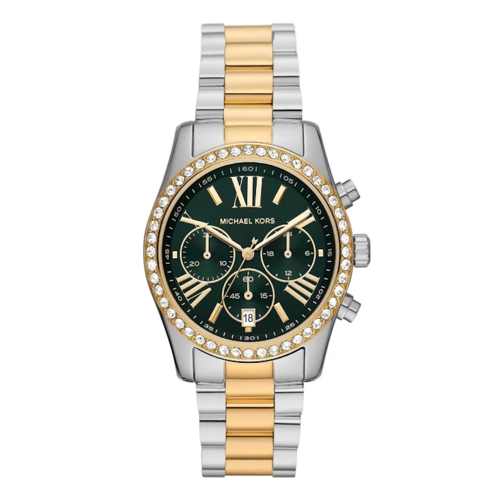 RELOGIO MICHAEL KORS BICOLOR MOSTRADOR VERDE MK7303