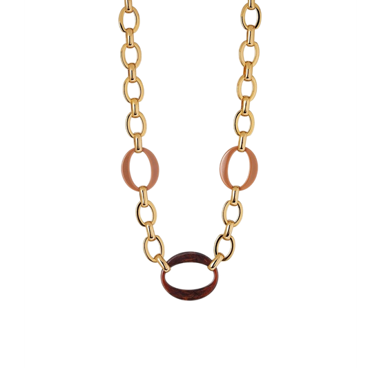 COLAR VIDAL & VIDAL EM BRONZE COM BANHO DE OURO 18K