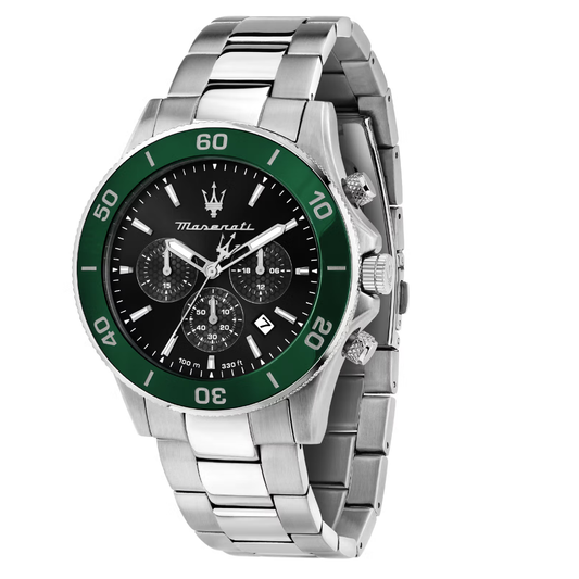 RELÓGIO MASERATI COMPETIZIONE 43 MM MOSTRADOR PRETO "R8873600008"