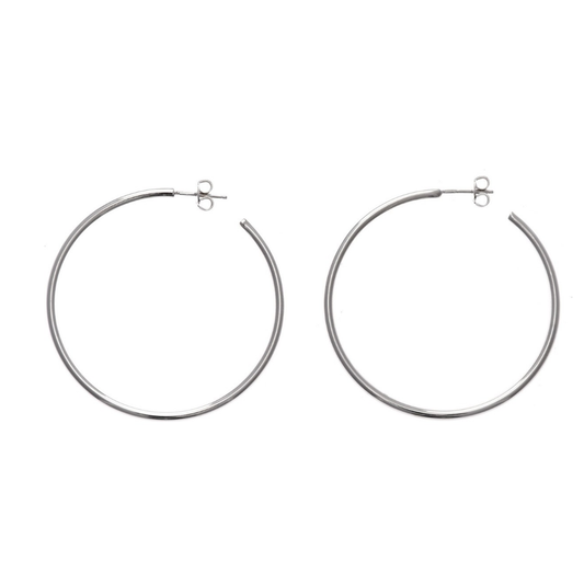 BRINCOS ARGOLA EM PRATA 925 SALVATORE