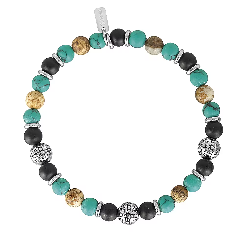 PULSEIRA 2JEWELS AÇO C/ BOLAS COR