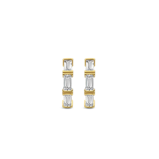 ARGOLAS TI SENTO EM PRATA 925% COM ZIRCÓNIAS