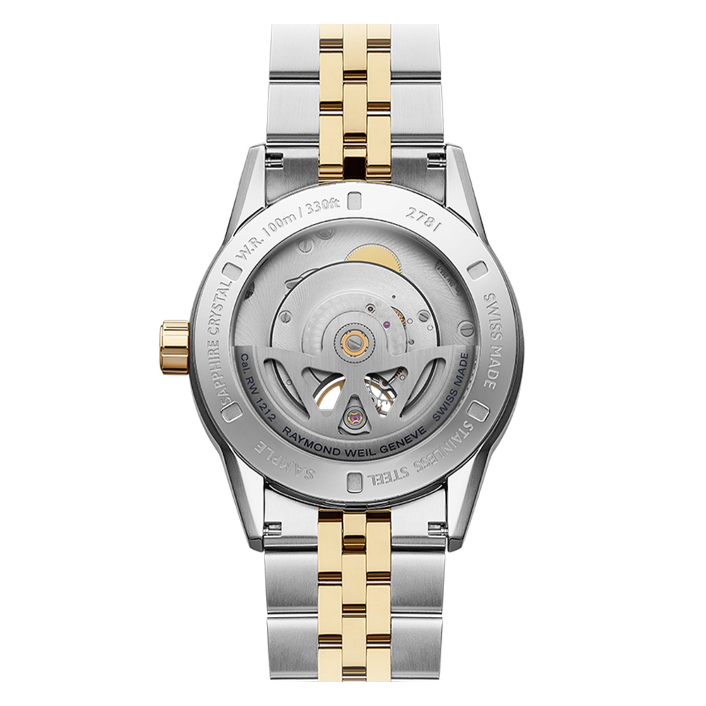 RELÓGIO RAYMOND WEIL FREELANCER AUTOMÁTICO BICOLOR MOSTRADOR CINZA