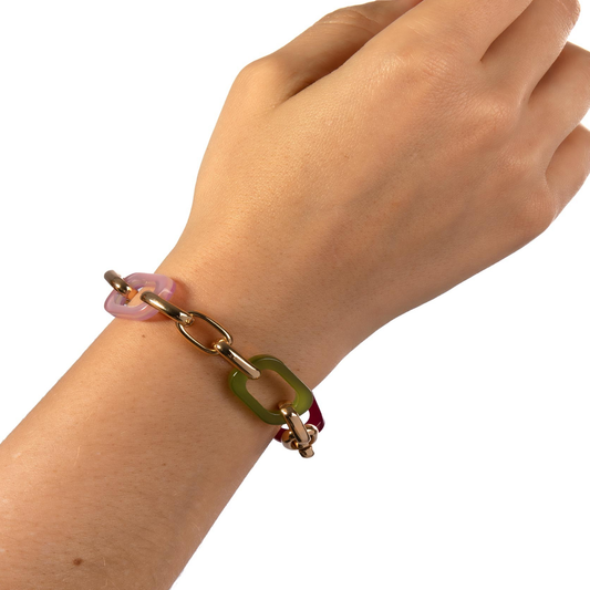 PULSEIRA  VIDAL &  VIDAL EM BRONZE BANHADO A OURO 18KT