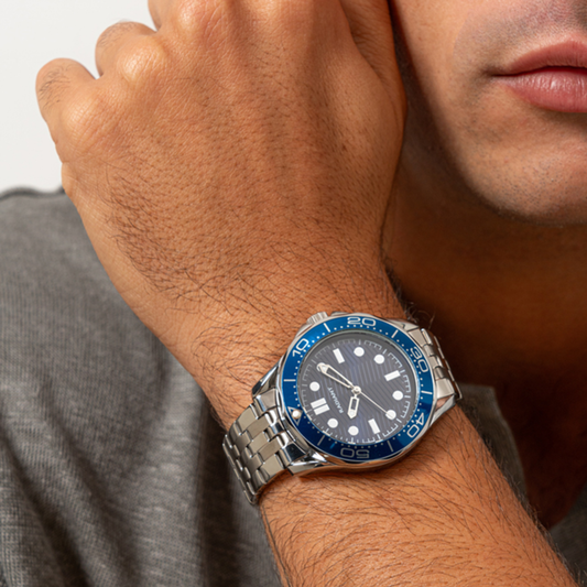 RELÓGIO RADIANT HOMEM CHRIS AZUL/PRATEADO