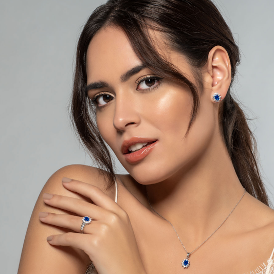 BRINCOS EM PRATA 925% EUGENIO CAMPOS C/ ZIRCONIAS