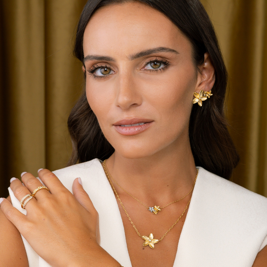 COLAR ONE SENHORA FLEUR GOLD