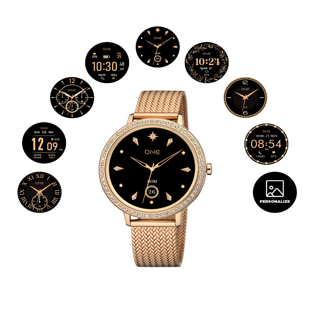 BOX ONE SENHORA SMARTWATCH GLAMCALL ROSE GOLD