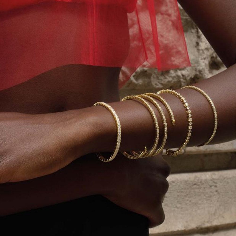 PULSEIRA SALVATORE EM PRATA 925% COM ZIRCÓNIAS