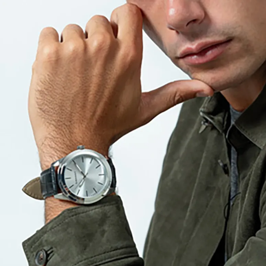 RELÓGIO HOMEM RADIANT  HARRY BRANCO/PRETO