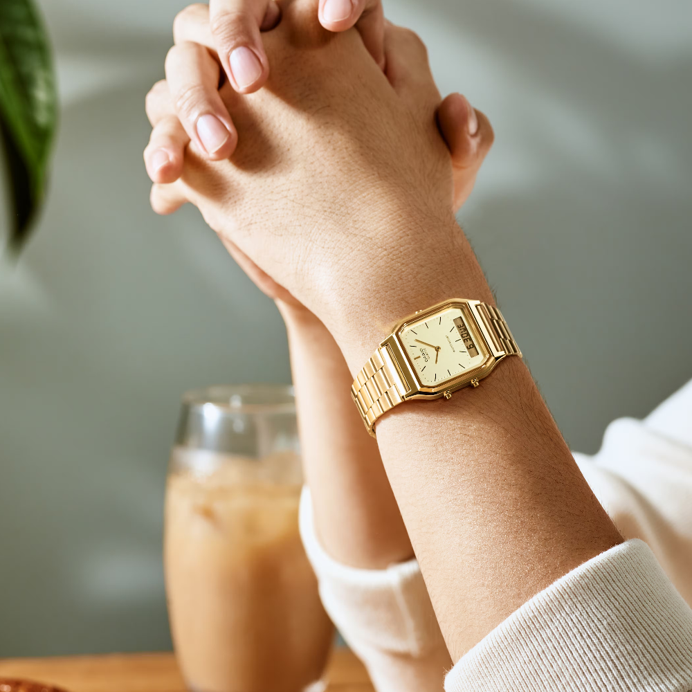 RELÓGIO CASIO DOURADO "AQ-230GA-9DMQYES"
