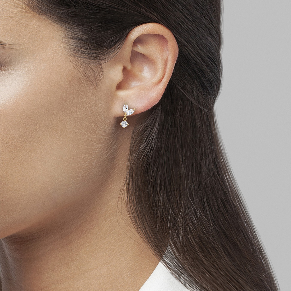 BRINCOS UNIKE MIX & MATCH NAVETE EM PRATA 925%