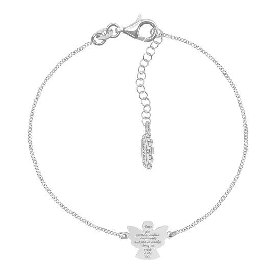PULSEIRA EUGÉNIO CAMPOS EM PRATA 925% (ANJO DA GUARDA)
