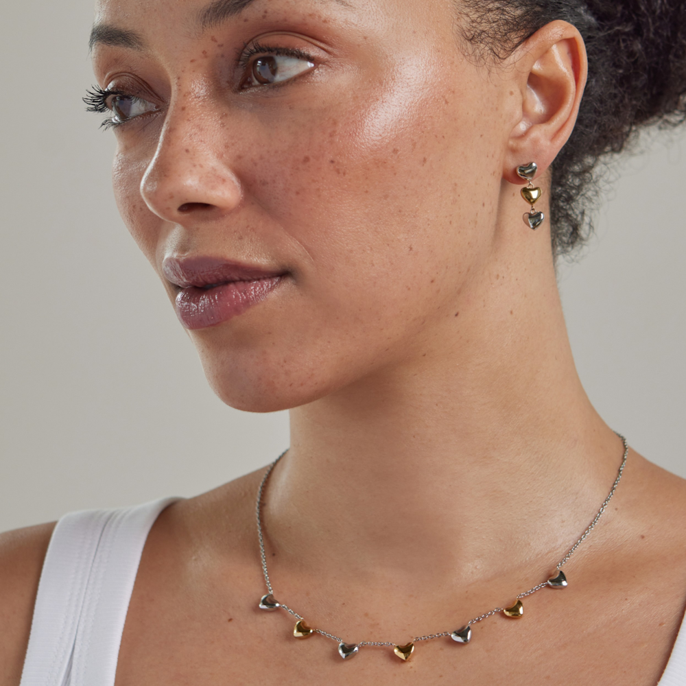 COLAR ONE SENHORA CRAZY HEART EMBRACE BICOLOR