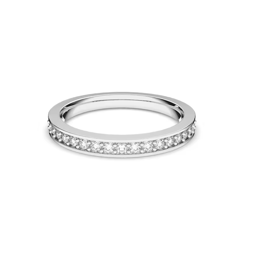 ANEL SWAROVSKI MATRIX MED: 15 (55) CZWH/RHS PRATEADO