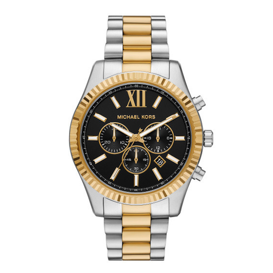 RELÓGIO MICHAEL KORS BICOLOR COM MOSTRADOR PRETO