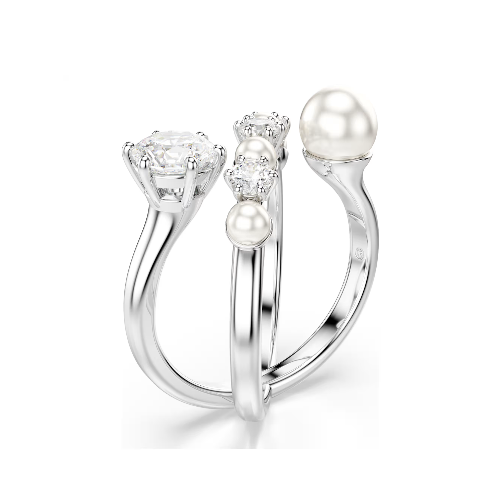 ANEL SWAROVSKI MATRIX MED: 18 (58) PEROLA E CRISTAL
