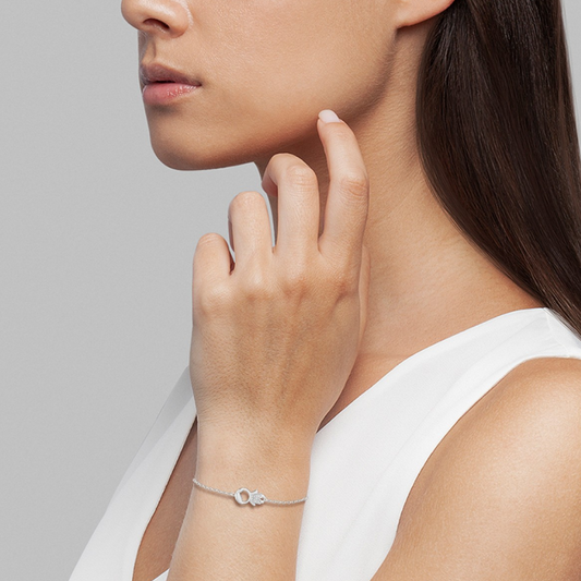 PULSEIRA UNIKE BOY EM PRATA 925% COM ZIRCÓNIAS "UK.PU.1110.0005"