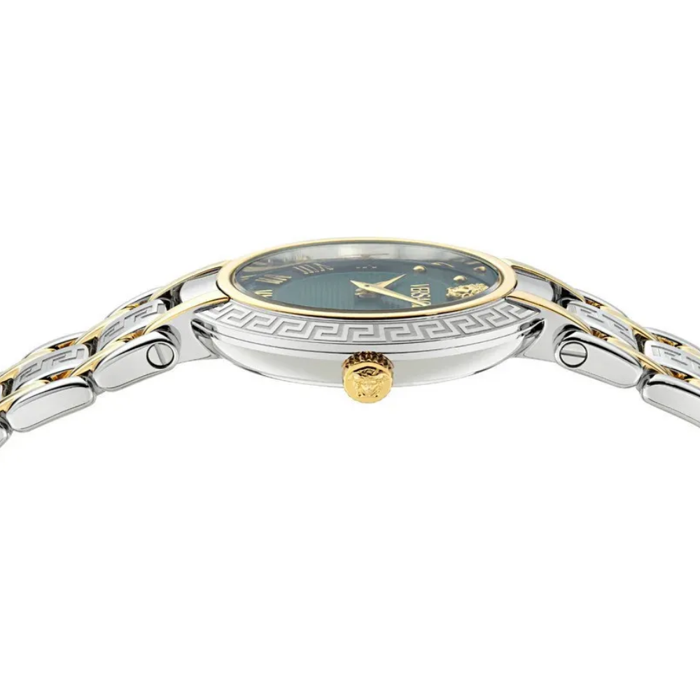 RELÓGIO VERSACE ANTLIA BICOLOR MOSTRADOR VERDE