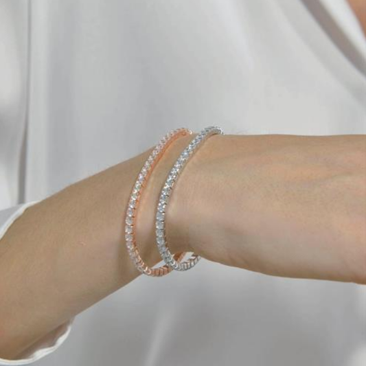 PULSEIRAS SALVATORE EM PRATA 925% COM ZIRCÓNIAS