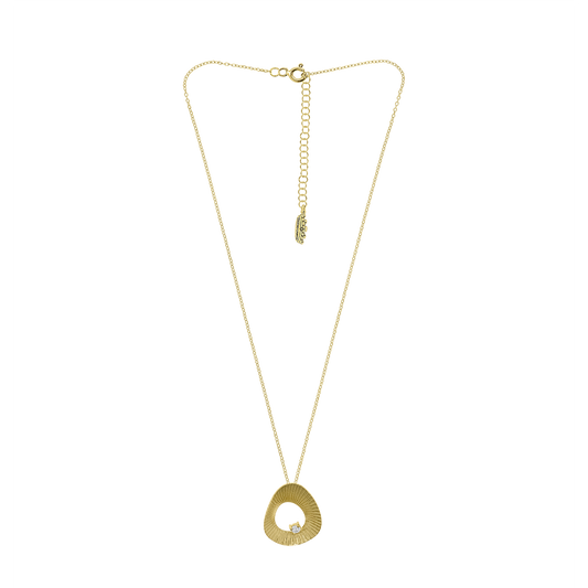 FIO EUGÉNIO CAMPOS EM PRATA 925% DOURADA COM ZIRCÓNIA