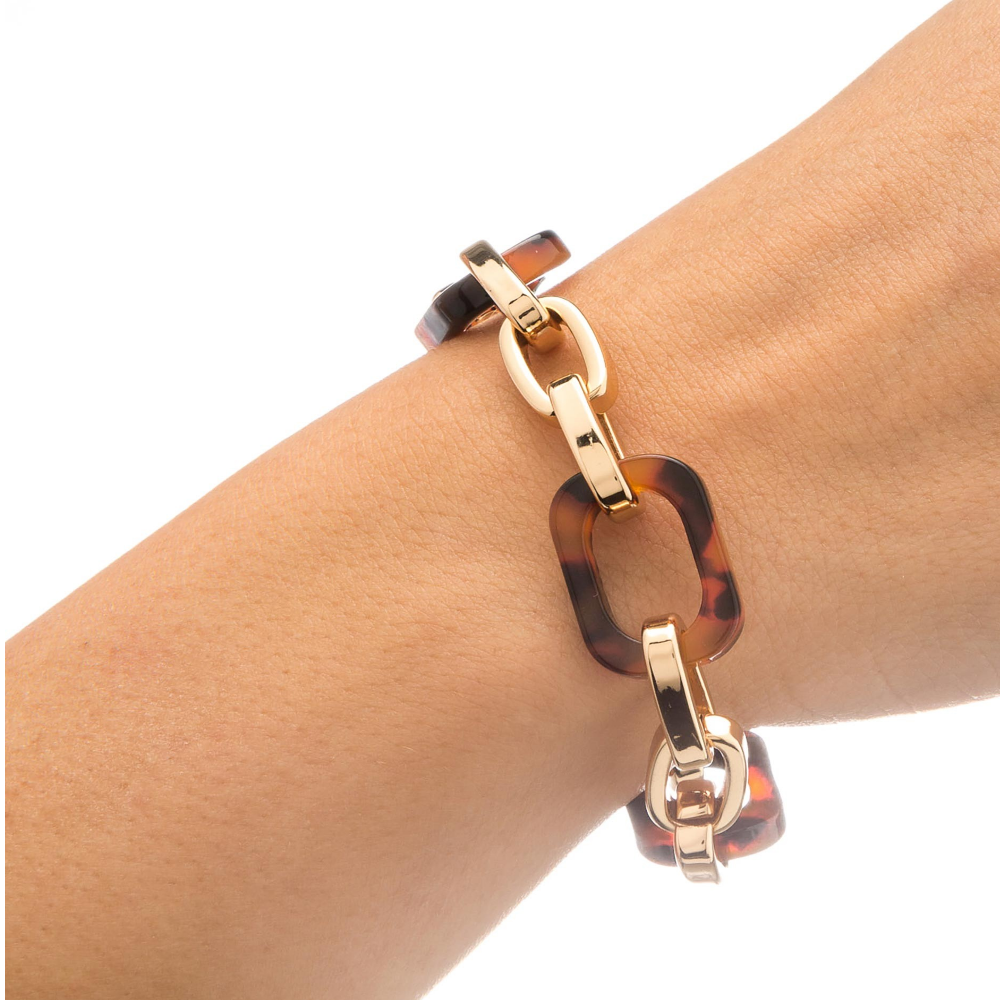 PULSEIRA VIDAL & VIDAL EM BRONZE BANHADO A OURO 18KT