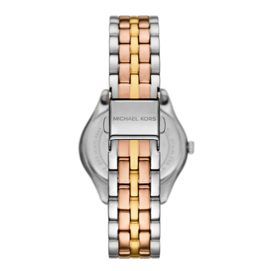 RELÓGIO MICHAEL KORS TRICOLOR COM MOSTRADOR MADREPÉROLA