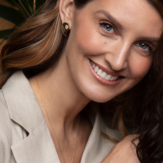 BRINCOS EUGÉNIO CAMPOS EM PRATA 925% COM ZIRCÓNIAS