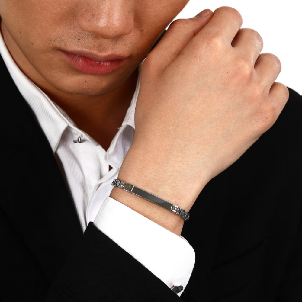 PULSEIRA MASERATI EM AÇO "JM324AVD55"