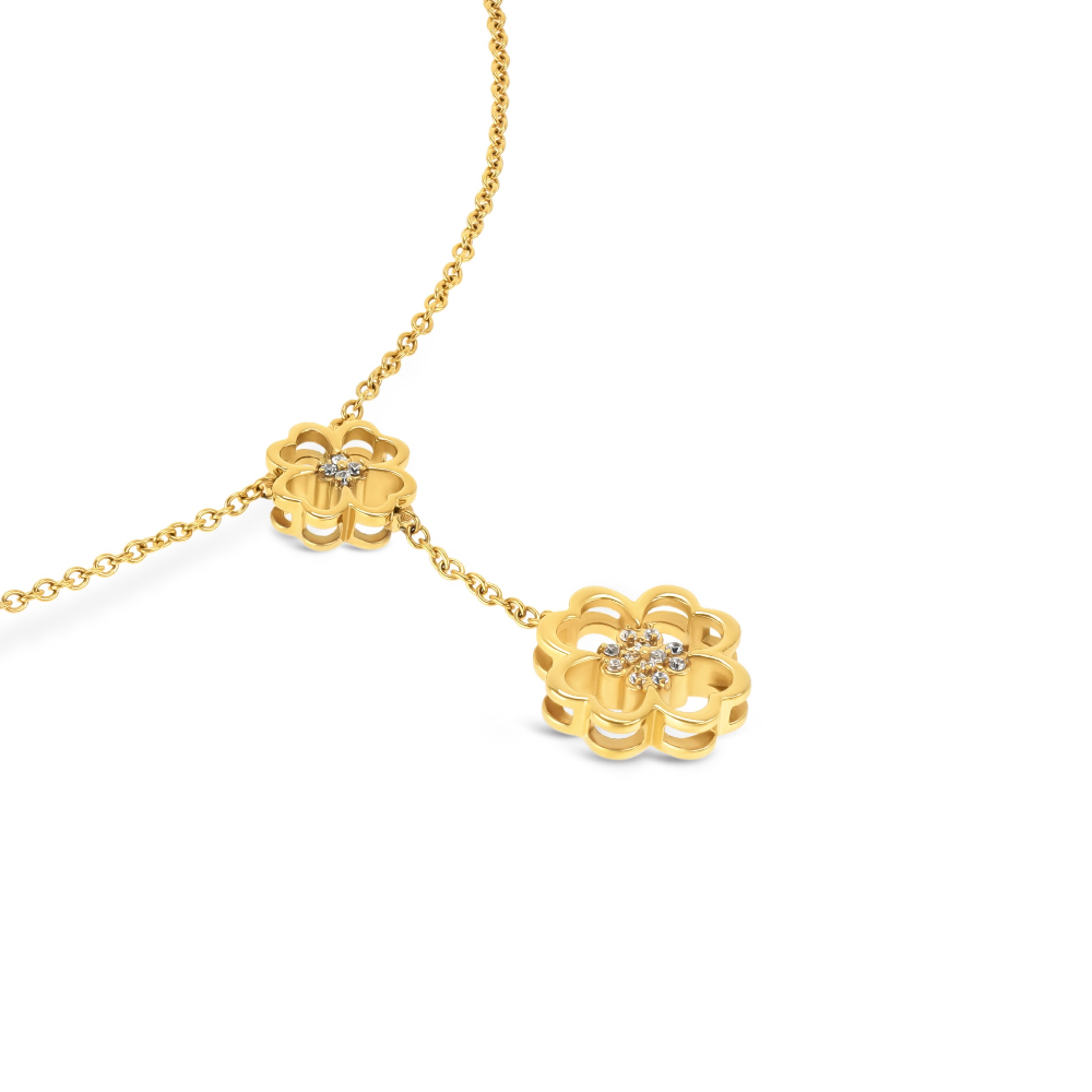 COLAR ONE SENHORA BLISS CRYSTAL GOLD