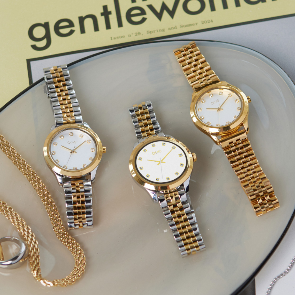 RELÓGIO ONE SENHORA TWIN BICOLOR LINKS