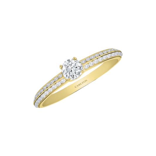 Solitário Carlton Jewellery em Ouro 18k com Diamantes