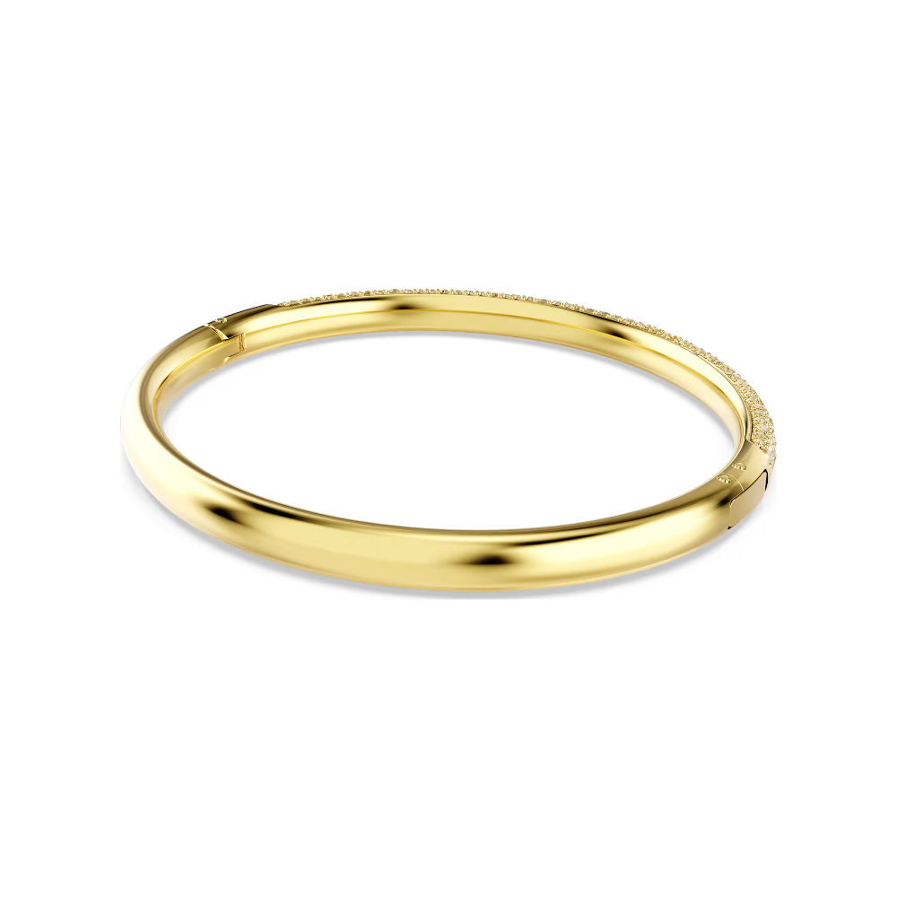 Bracelete Swarovski Sublima Snow pavé, Dourado, Lacado a dourado