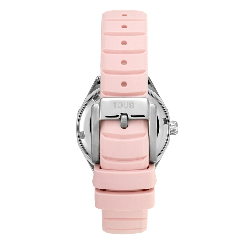 RELÓGIO TOUS EM SILICONE ROSA