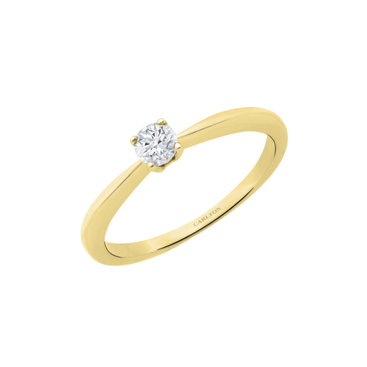 Solitário Carlton Jewellery  Ouro 18k com Diamantes
