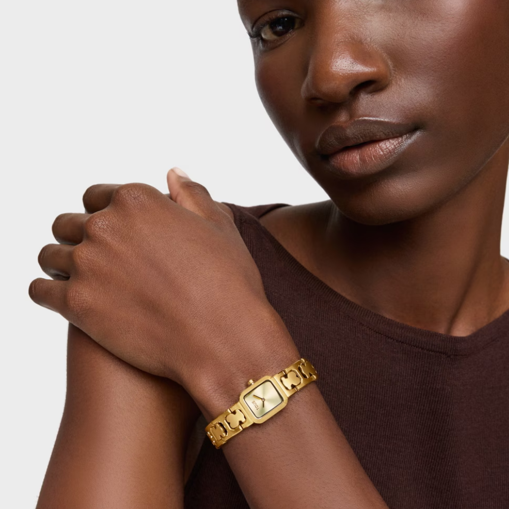 RELÓGIO TOUS ANALÓGICO COM BRACELETE EM AÇO DOURADO ICON TIME